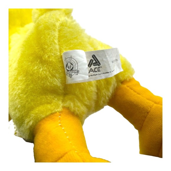 Vintage Looney Tunes Tweety Bird Plush Stuffed Animal 16 Inch 1997 Carnival Tags - Picture 9 of 11